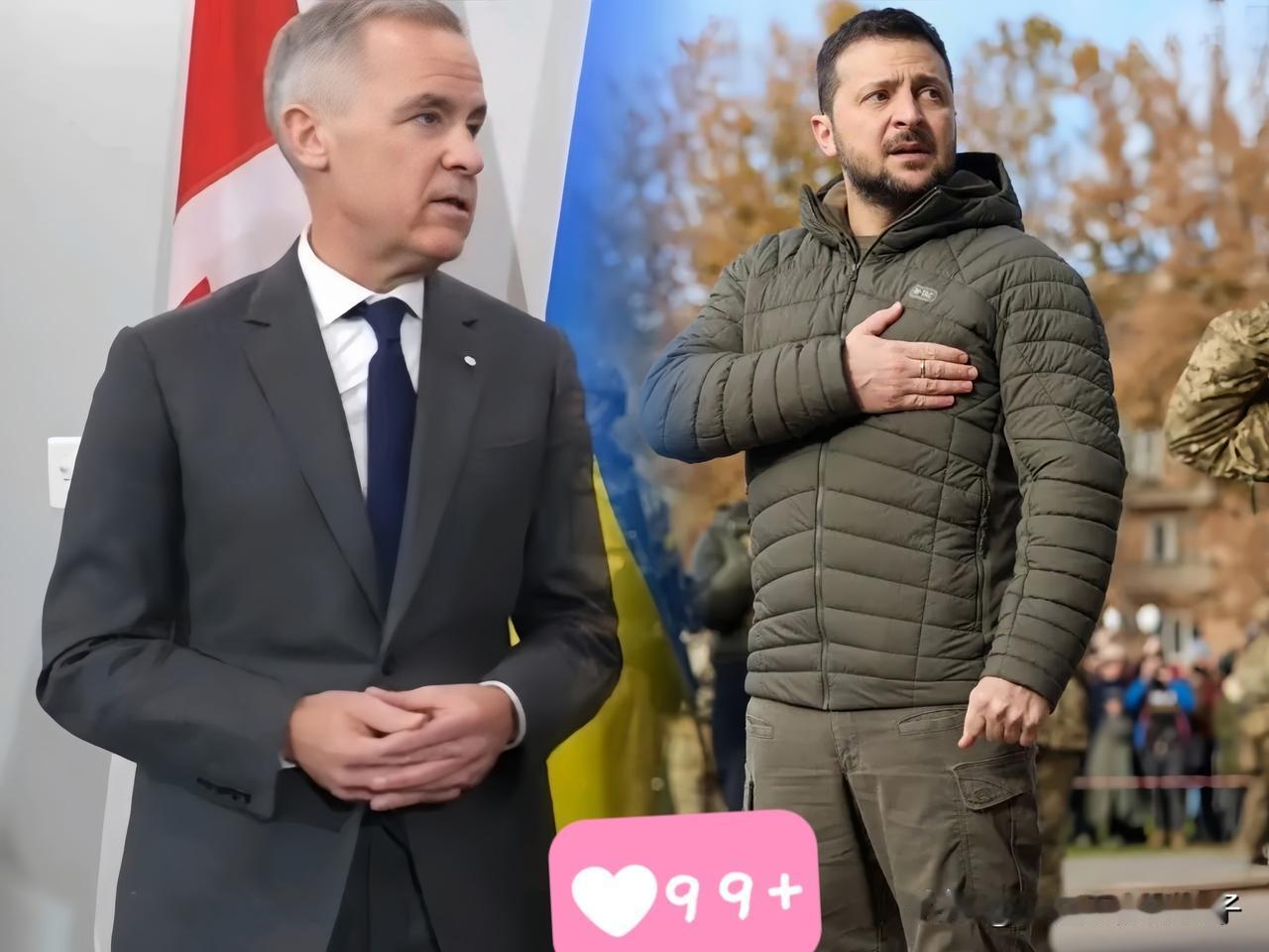 加拿大这回出手真快。

泽连斯基前脚刚走，
后脚25亿加元的支票就甩过来了。
