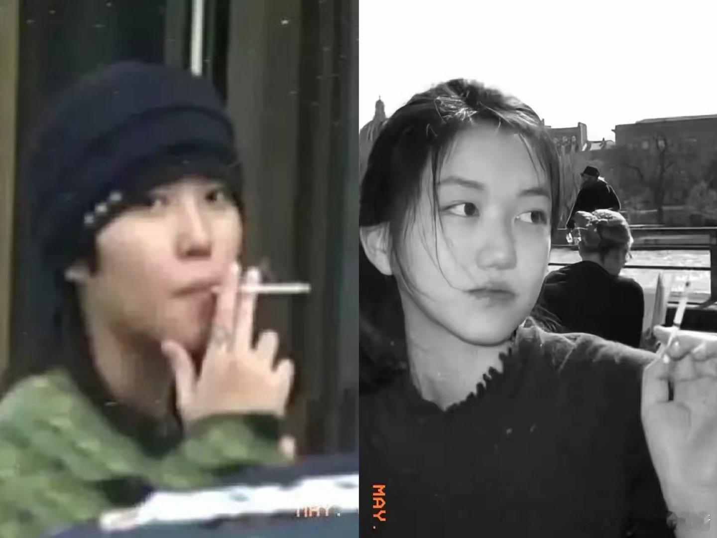 19岁李嫣抽电子烟王菲两个女儿都抽烟，另类嘛，但是抽烟对身体真的不好，小小年纪还