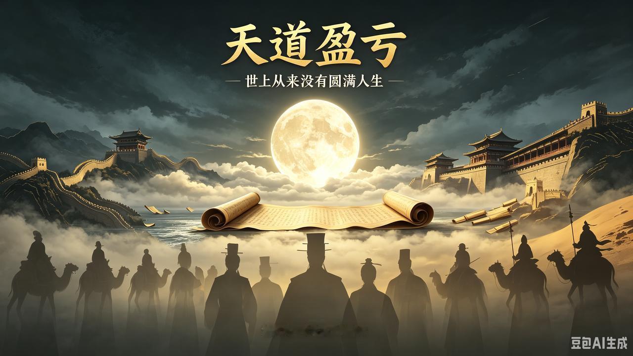 天道盈亏，世上从来没有圆满人生
 
老天爷馈赠万物，从来不会尽数给予。赐予财富，