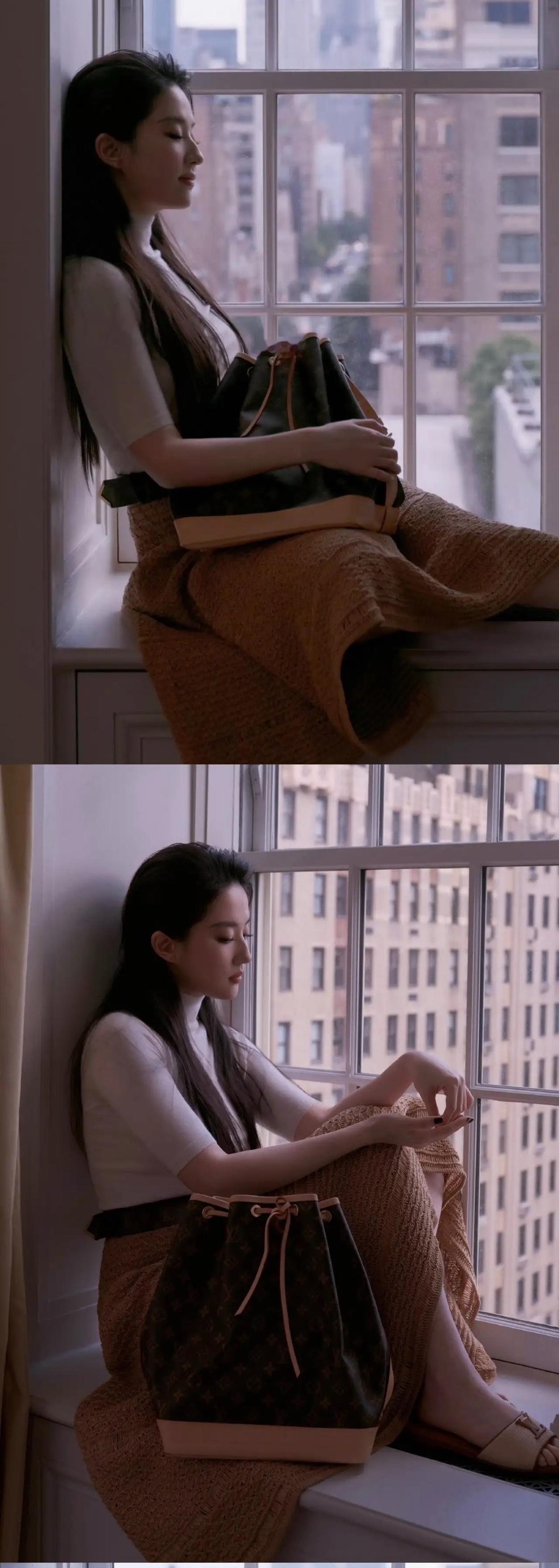 刘亦菲的侧脸，依然是“美”的代名词，

说她是权威美女，真的是一点也不为过。
