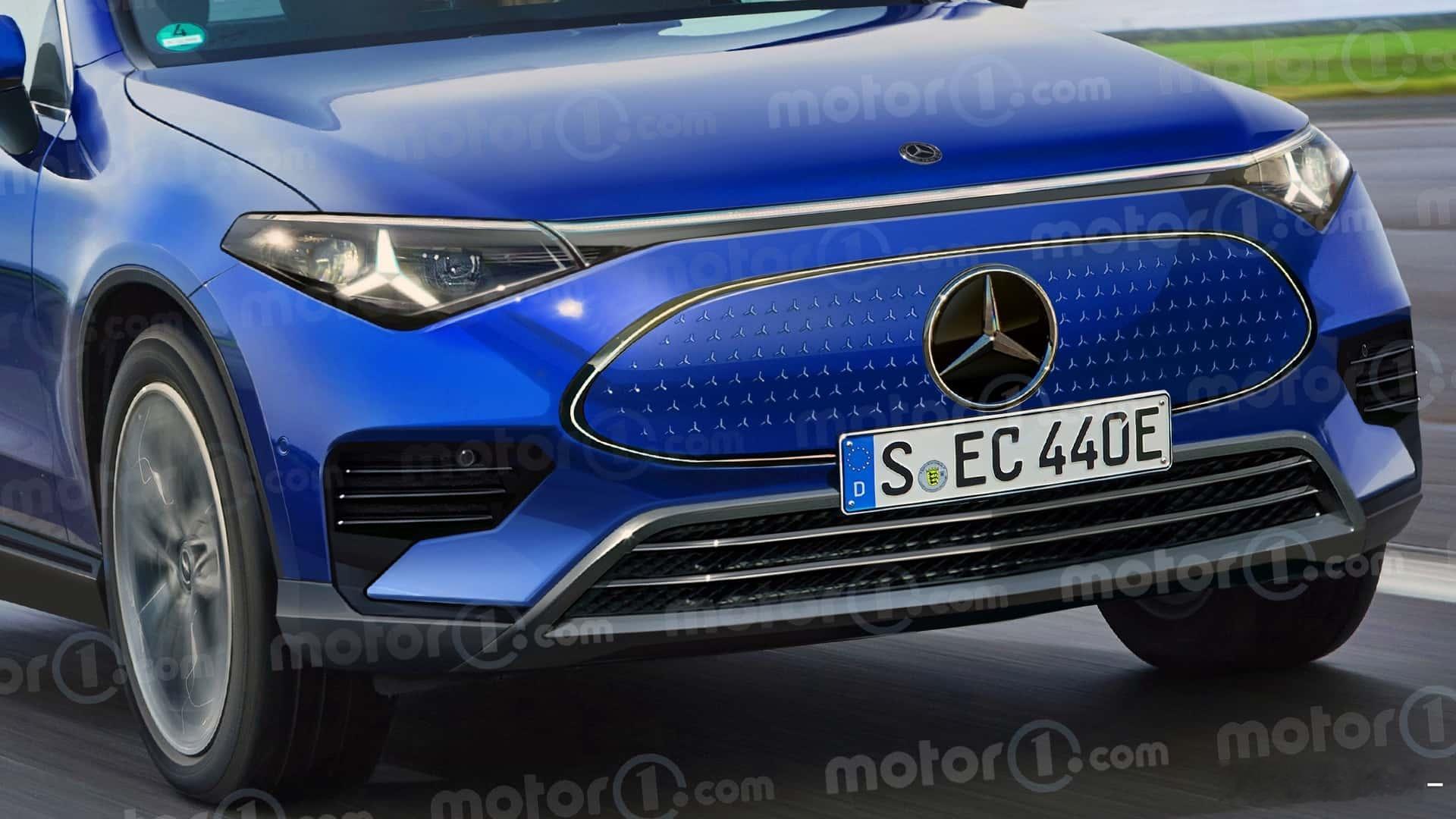 奔驰 2025款 GLC Electric（纯电）海外渲染图及伪装车图曝光：该车
