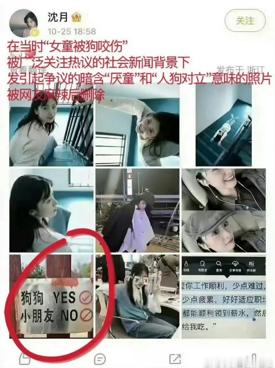 曝沈月文章抄袭要营销的时候就是沈月小姐姐写的文章，被扒出抄袭立马假辟谣。那狗狗y