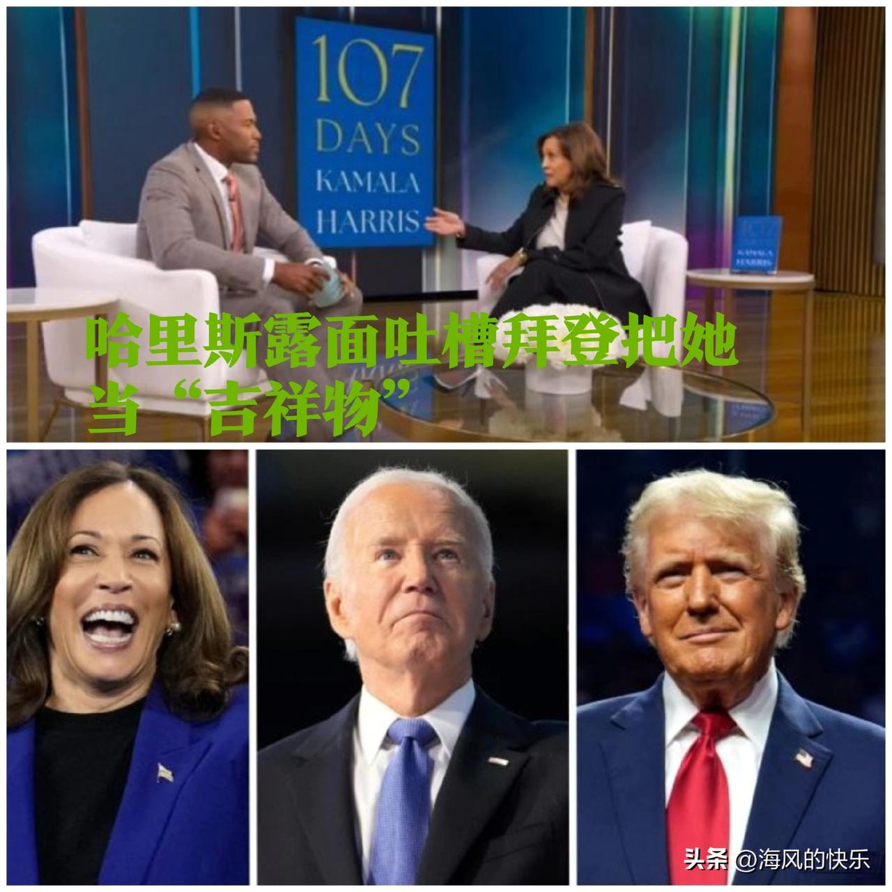 哈里斯新书爆料：拜登团队视我为“吉祥物”‌

   据外媒报道【华盛顿讯】美国前