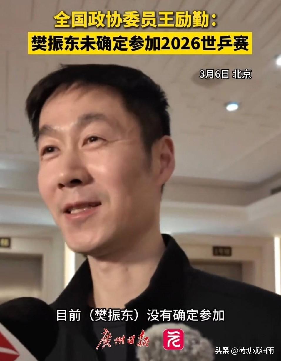 樊振东极有可能会暂时回归国家队，打完世乒赛团体赛，继续在德甲打球。百年世乒赛缺了