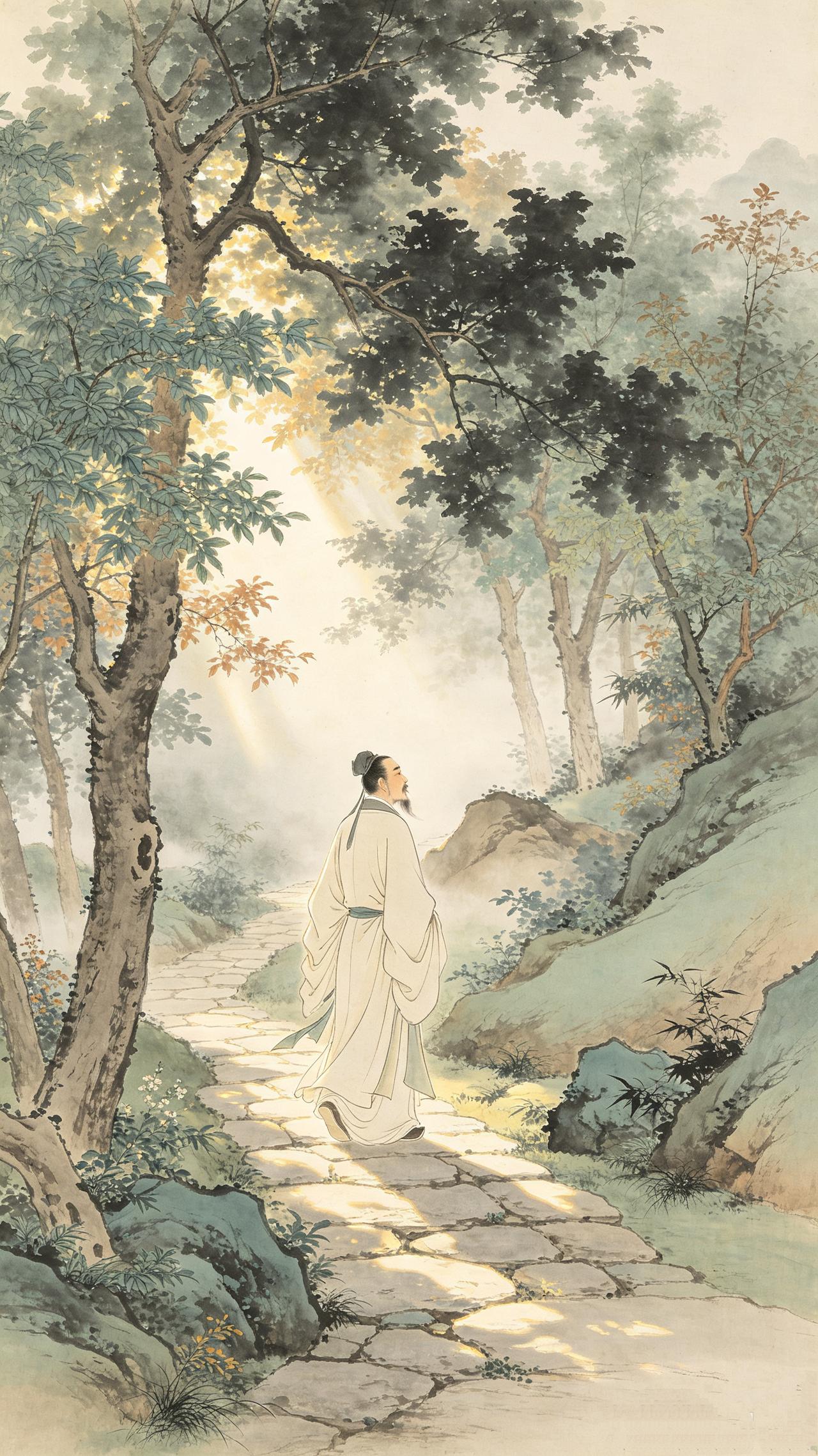 出行得句
文/冯继兴

林荫小道往来风，扑面交柯颤碧空。
树树清芬随地漫，步游吸
