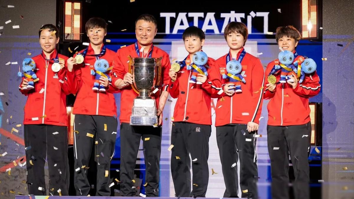 截至目前，国乒女队五朵金花参加三大赛女团决赛出场情况统计如下：
表上金光闪闪，全