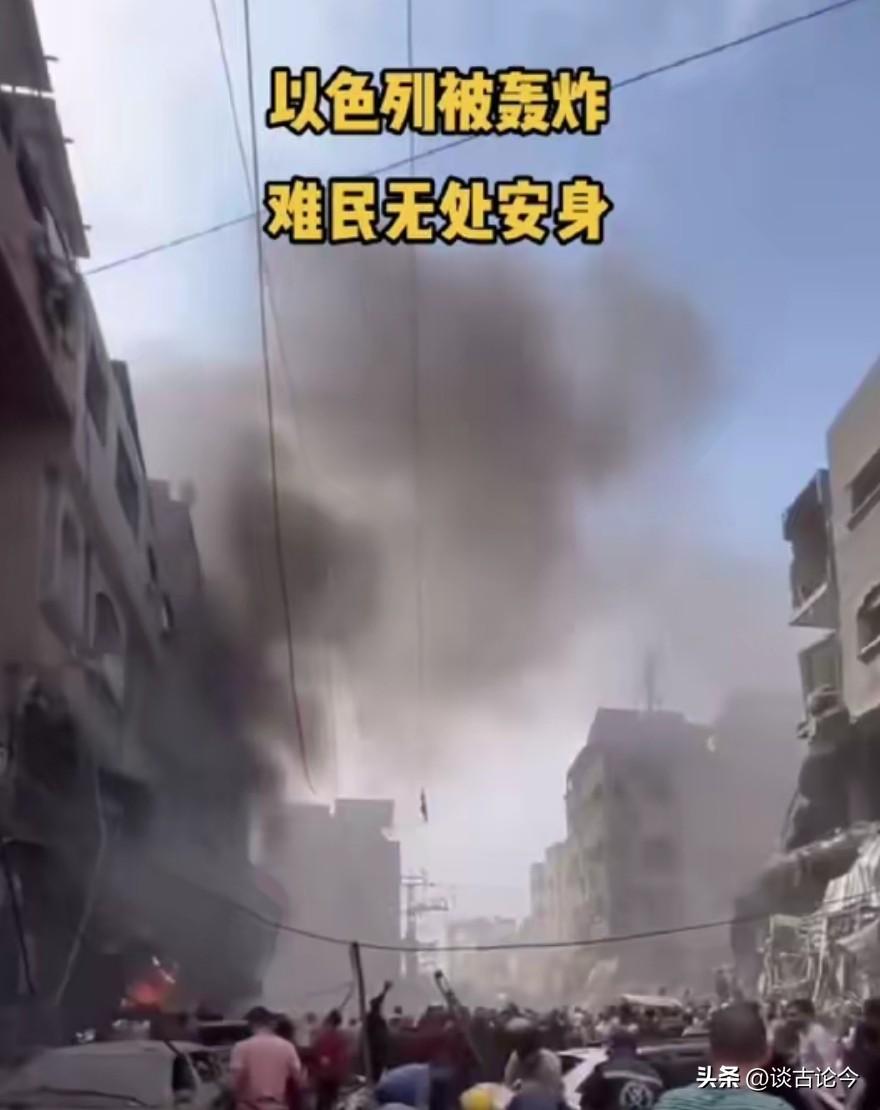 历史是惊人的相似，当年是希特勒逼犹太人四处逃命，现在是以色列在伊朗的攻击下四处保