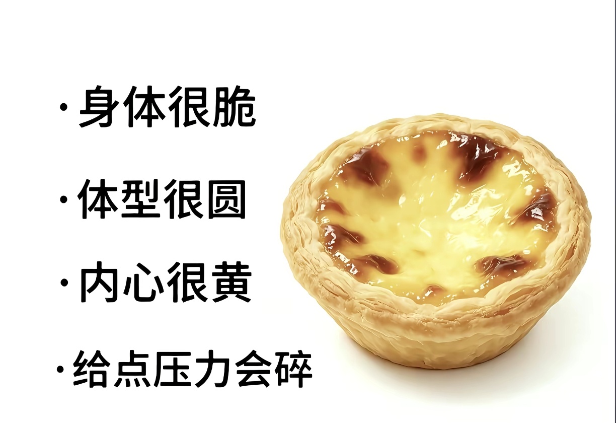 被正式确诊为蛋挞 