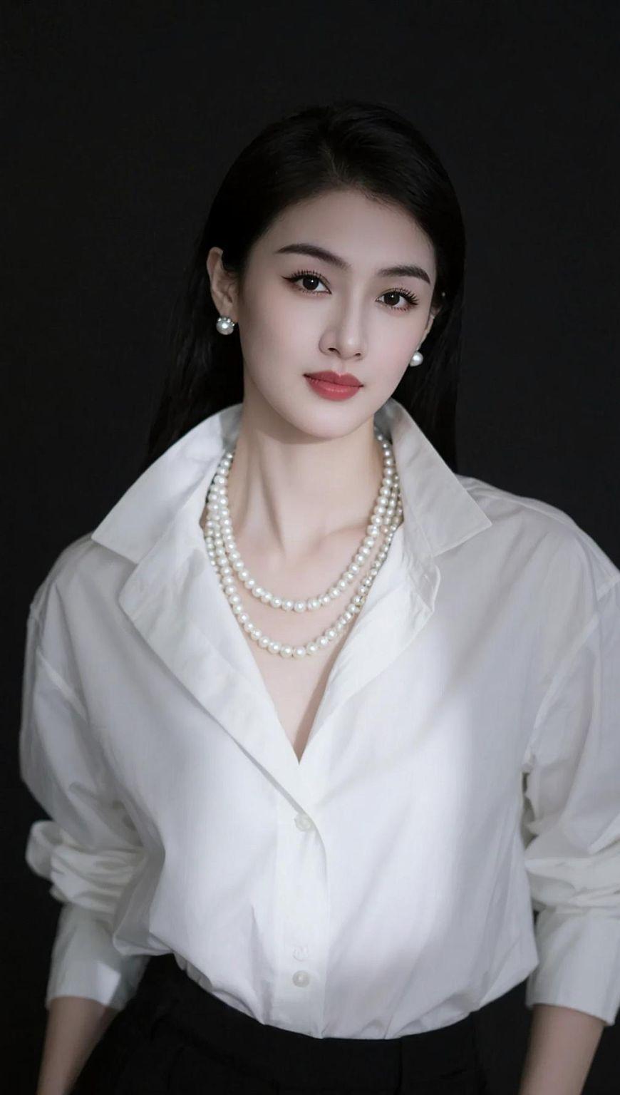 AI珍珠白领写真 抖音ai创作