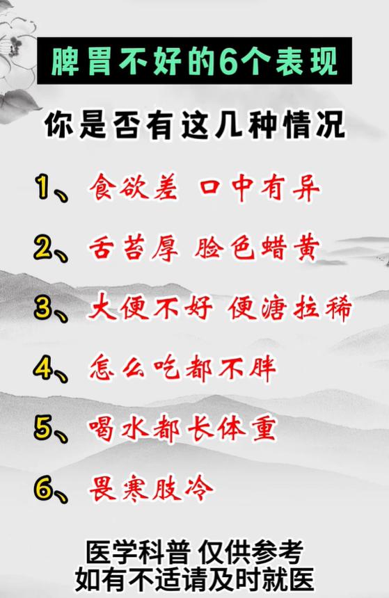 脾胃失调六大信号，对照看看你中招了吗？
