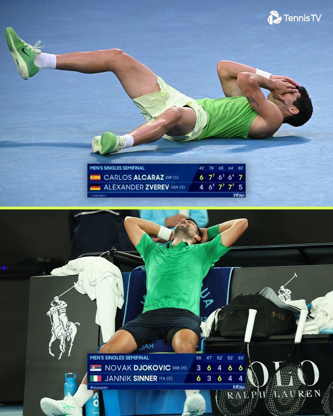 最后的最后，用一幅最简单的比分板，纪念一下这个疯狂的比赛日。澳网2026 有这两