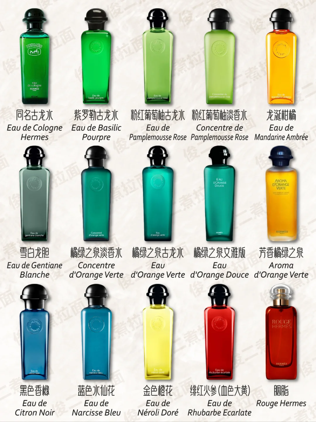 Hermes 爱马仕 香水大合集