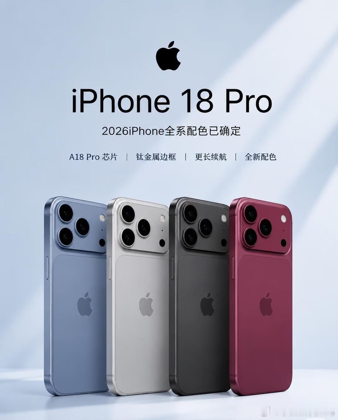 iPhone18系列焕新登场！你最喜欢哪一款？iPhone 18：适合日常使用，