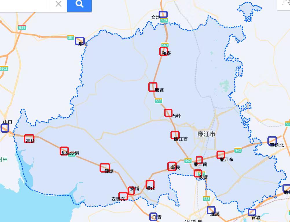 县级高速公路优秀的城市—广东廉江市
       廉江地处雷州半岛北部，境内贯通