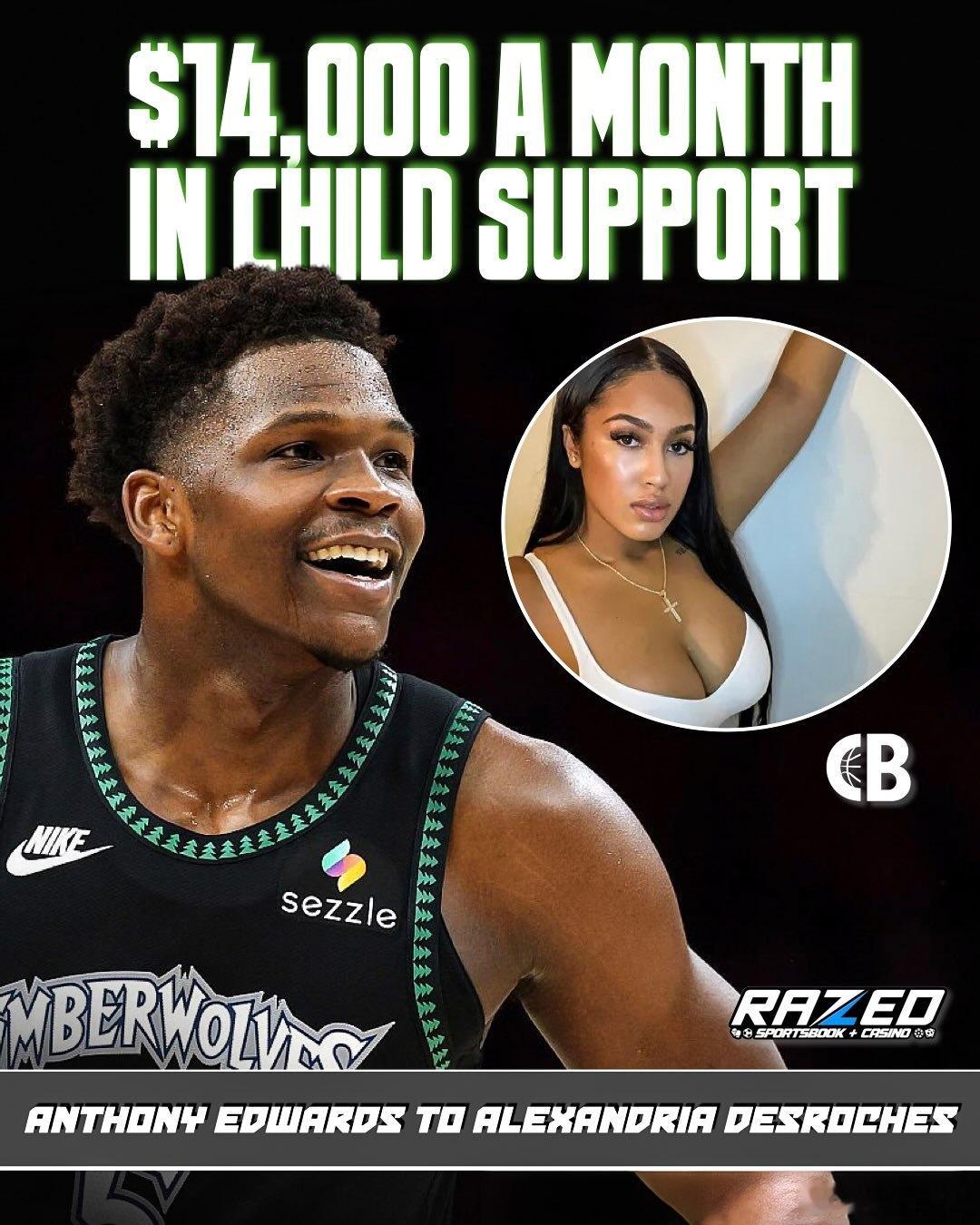 爱德华兹抚养费保险NBA花边华子被判每月1.4万抚养费，还要为“未谋面”儿子买2
