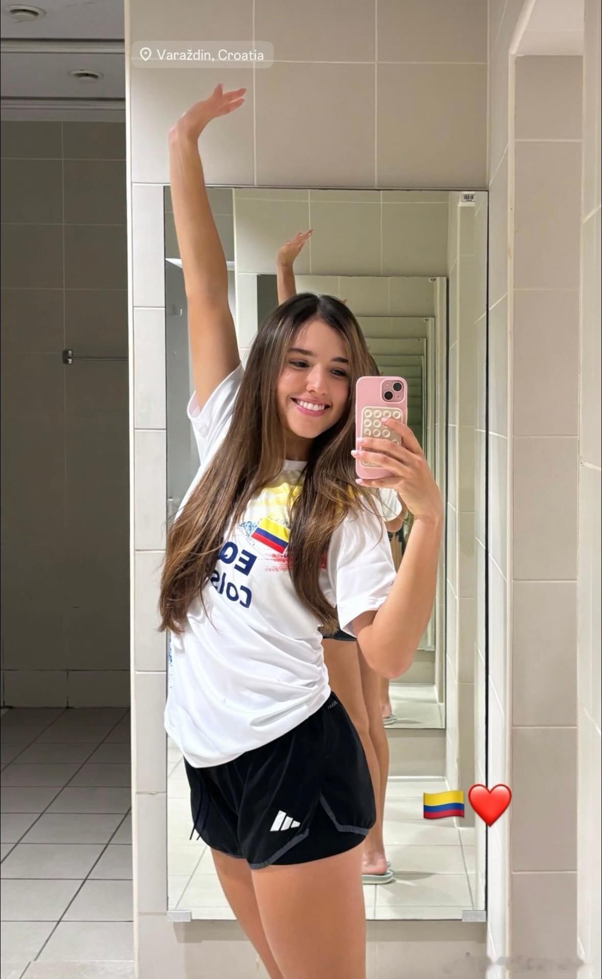 奥索里奥！抵达克罗地亚🇭🇷Camila本周末代表哥伦比亚参加BJK杯Play