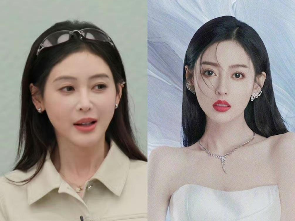 刷到张天爱最近的直播出镜画面，
第一眼真没反应过来，
跟四年前上《浪姐》的时候比