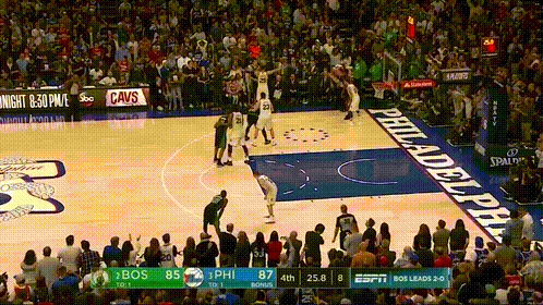 湖人最后4.7秒的Slip战术：站在底角的詹姆斯，假掩护里夫斯后迅速内切，让魔术