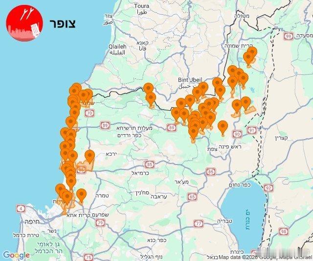 兄弟们，真主党又对以色列北部发动了一波攻击以色列多个地区响起防空警报以色列现在的