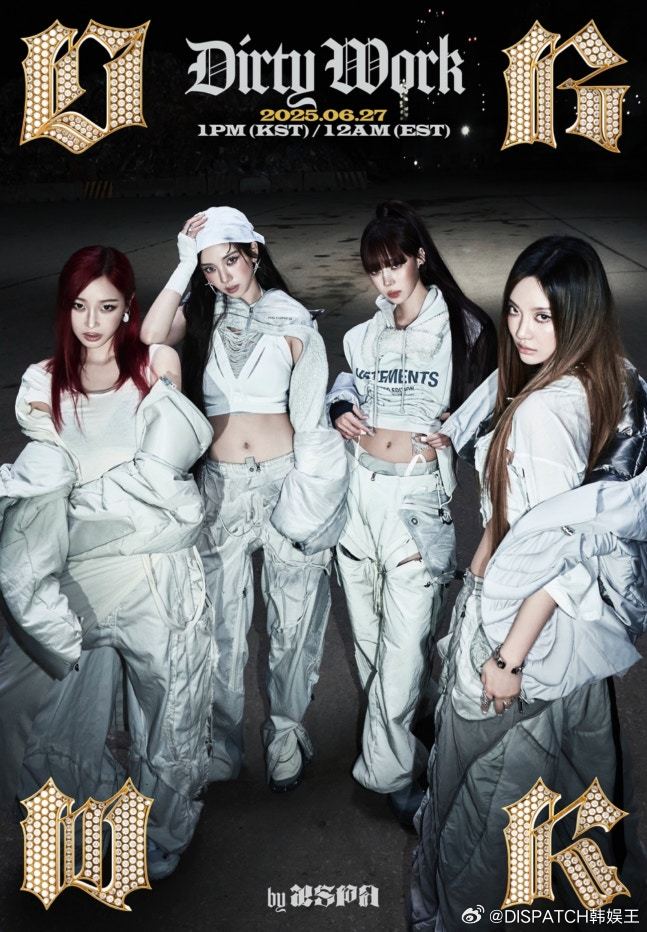 aespa[超话] 将于30 日下午1时（韩国时间）发布《Dirty Work》