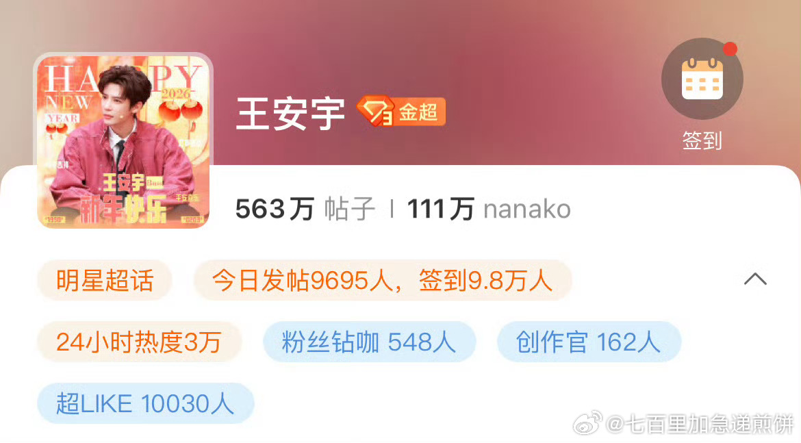 王安宇超like破万了，这两年王哥也走起来了！ 