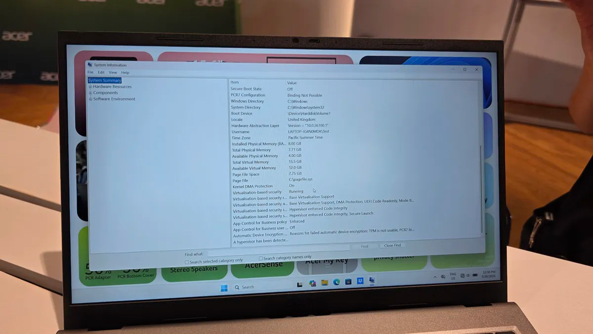 外媒 Tom's Hardware 今天发布博文，分享宏碁 Aspire Go 