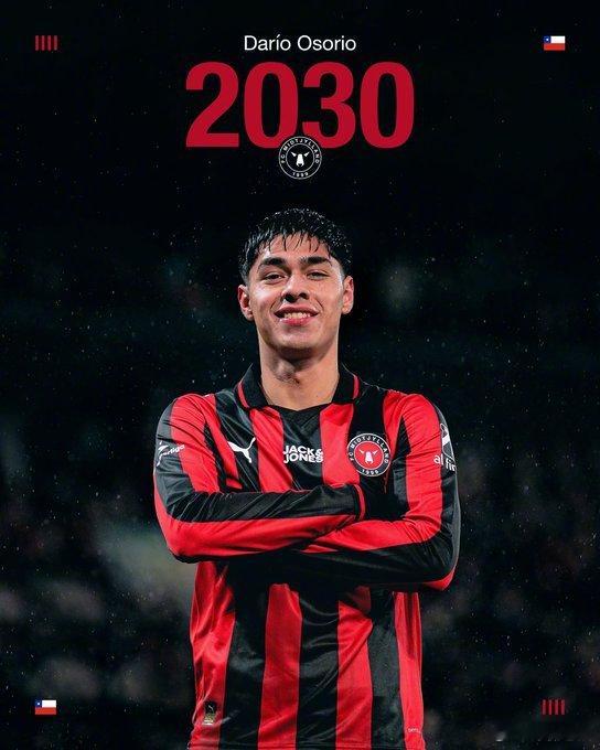 【官方】21岁边锋达里奥-奥索里奥（Dario Osorio）与中日德兰续约至2