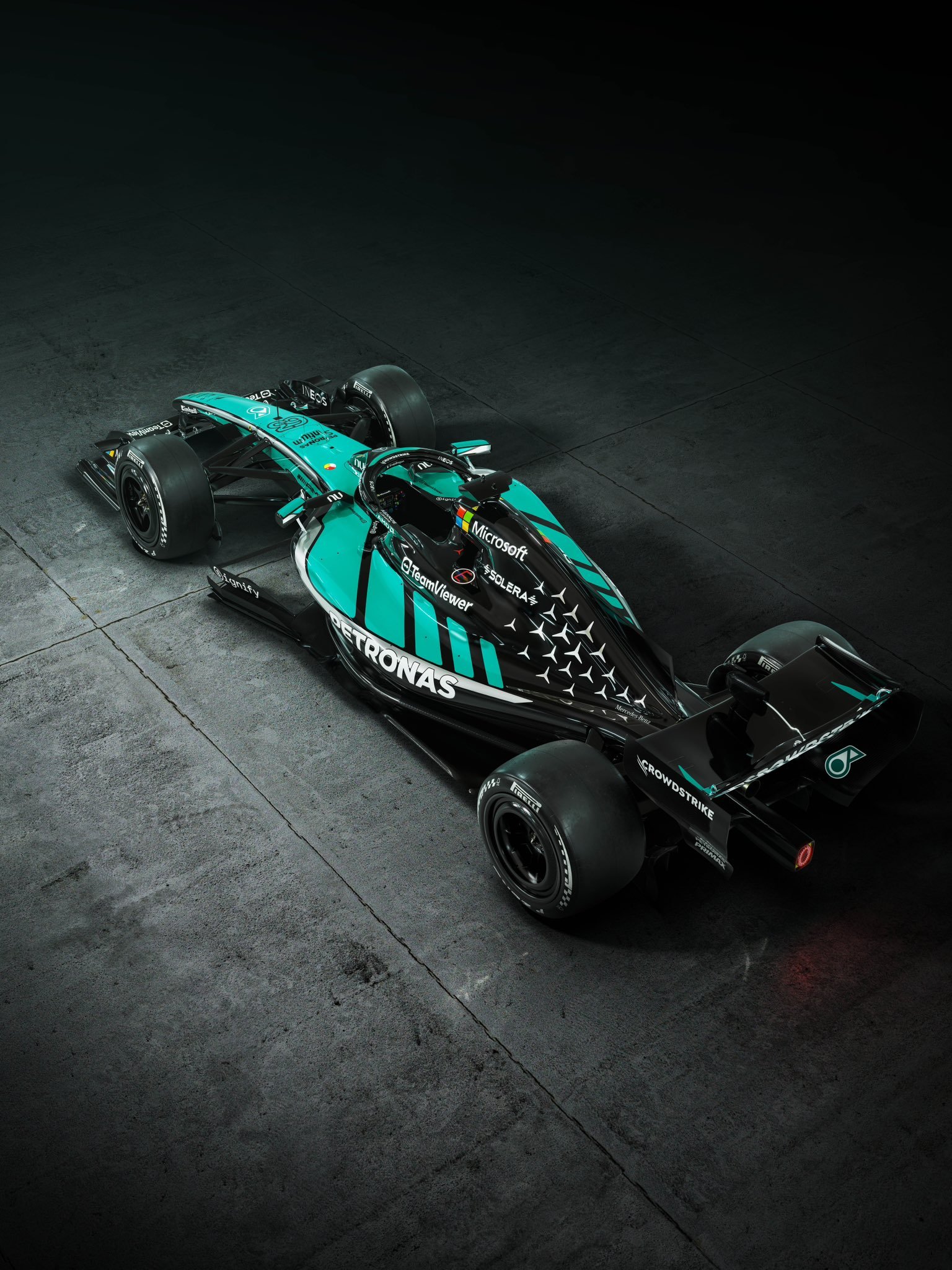 F1[超话] 梅赛德斯-AMG马石油F1车队发布2026f1巴林大奖赛雪邦站 马