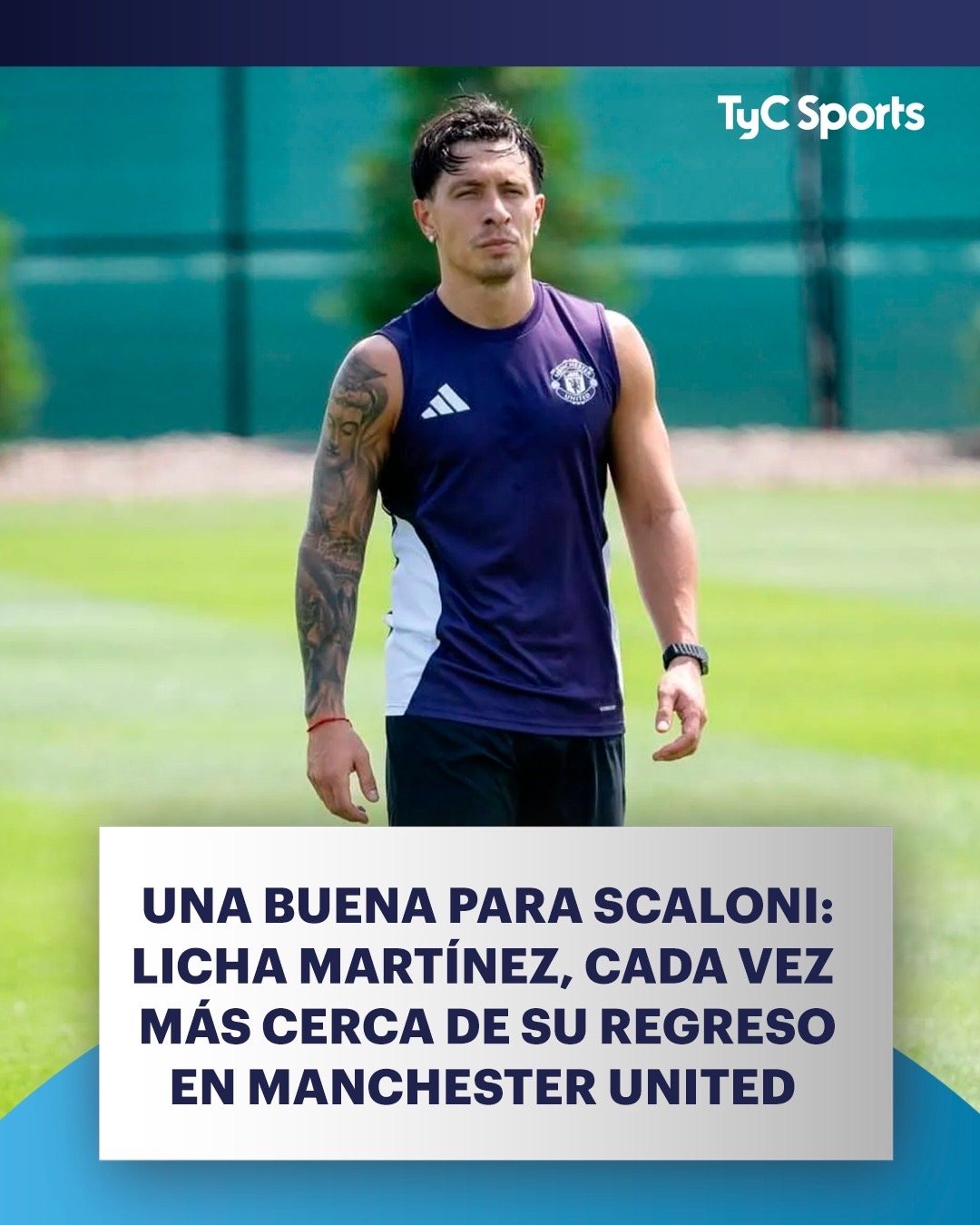 好消息👏🔜🇦🇷 因膝伤休战八个月后，利桑德罗·马丁内斯即将重返赛场。他已