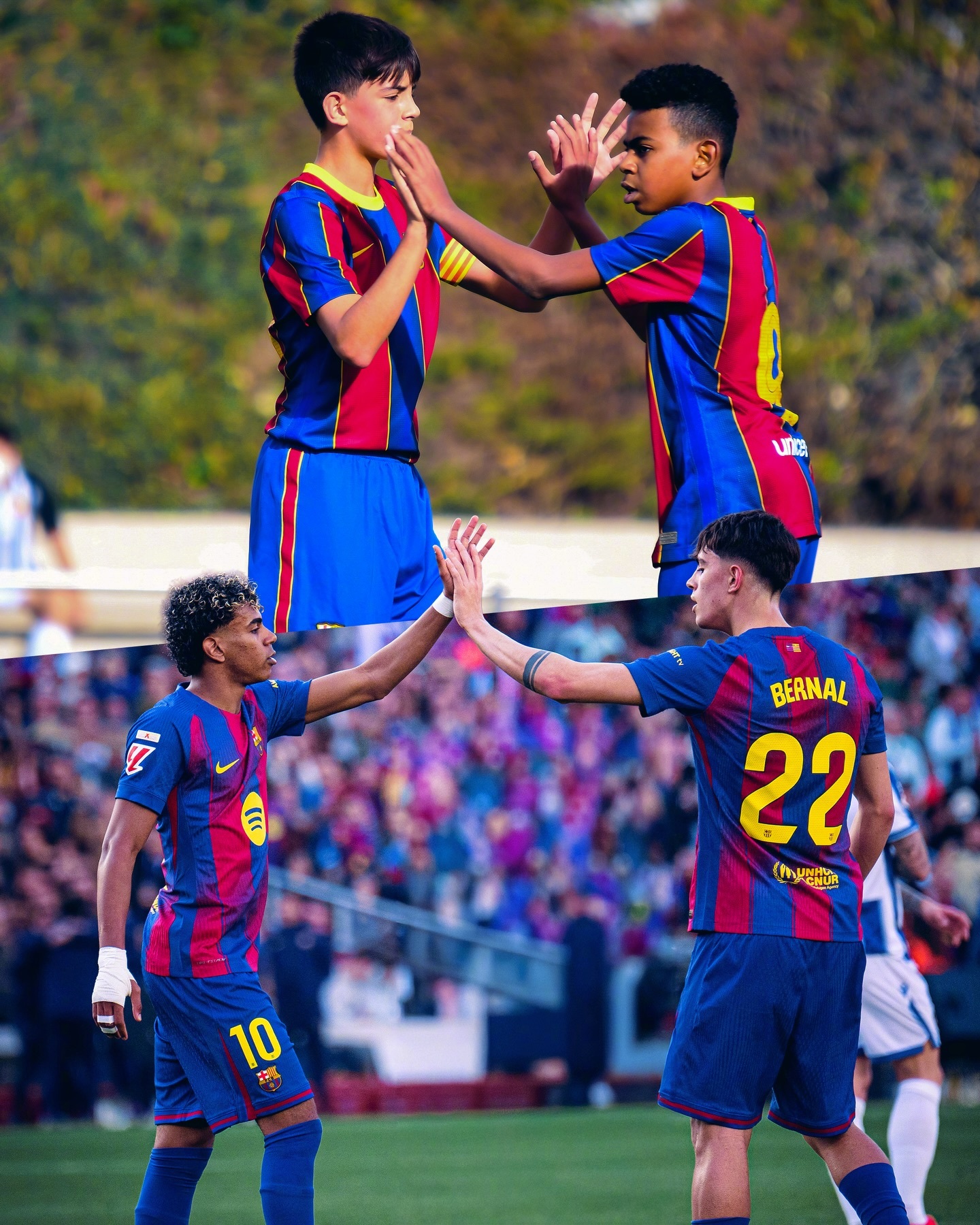 🤝🏻亚马尔×贝尔纳尔🏠从拉玛西亚到一线队，少年们始终相伴💗巴萨 🔴🔵