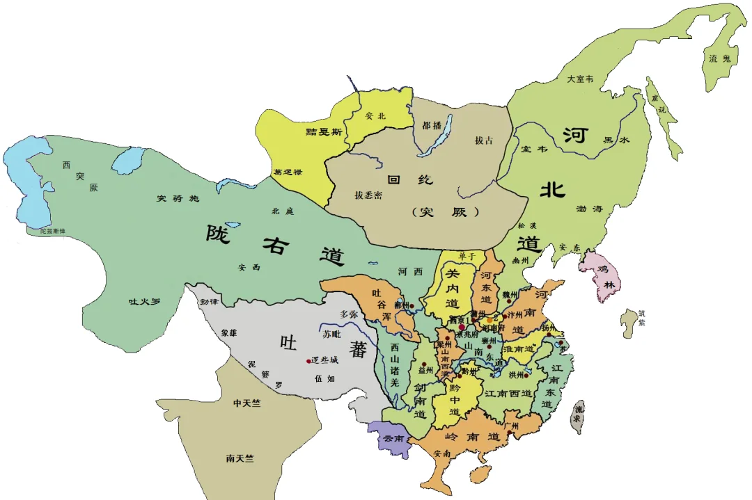大唐州道建制，河北道和陇右道为啥这么大？