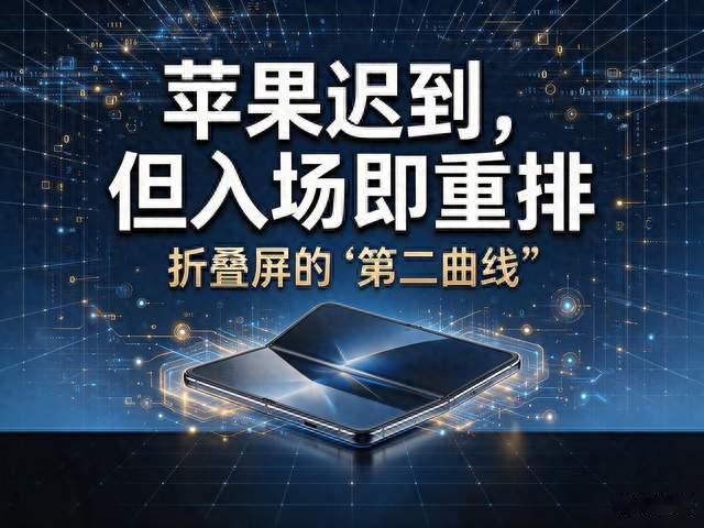 苹果迟到，但入场即重排——折叠屏的“第二曲线”