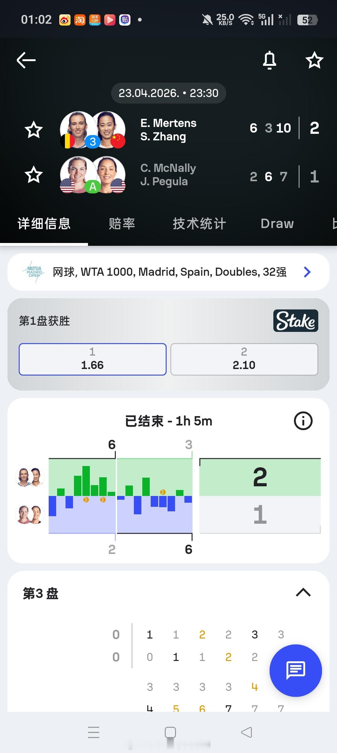 小花小草资讯小花小草资讯 【🇪🇸WTA马德里1000赛】女双第一轮🇨🇳张