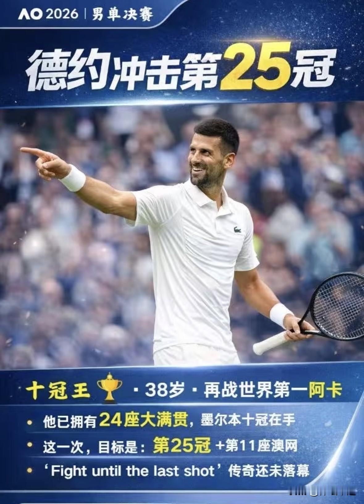 ✅拙见@冥冥之中注定有安排[捂脸]🆕⬇️⬇️

1️⃣澳网亏欠德约一个大人情，