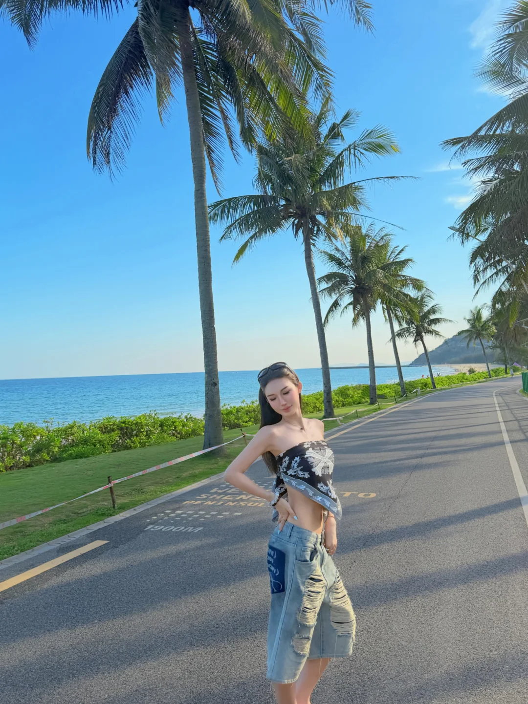 西海岸的风吹到了万宁椰林公路🌴真不在加州