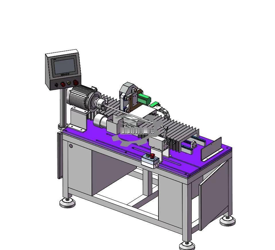 软木3轴砂带抛光3D模型图纸下载_机械数。图纸介绍 ：软木不规则表面通过砂带走三