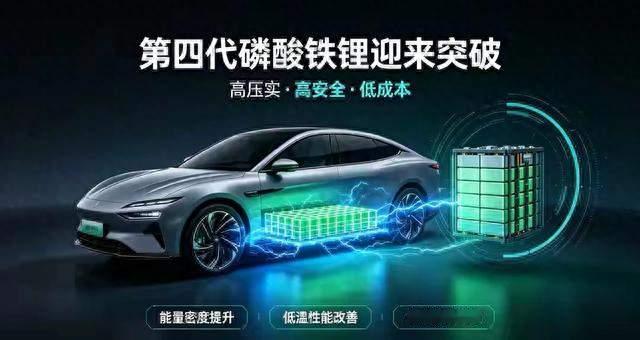 第四代磷酸铁锂迎来突破，电车要开启新一轮降价潮？