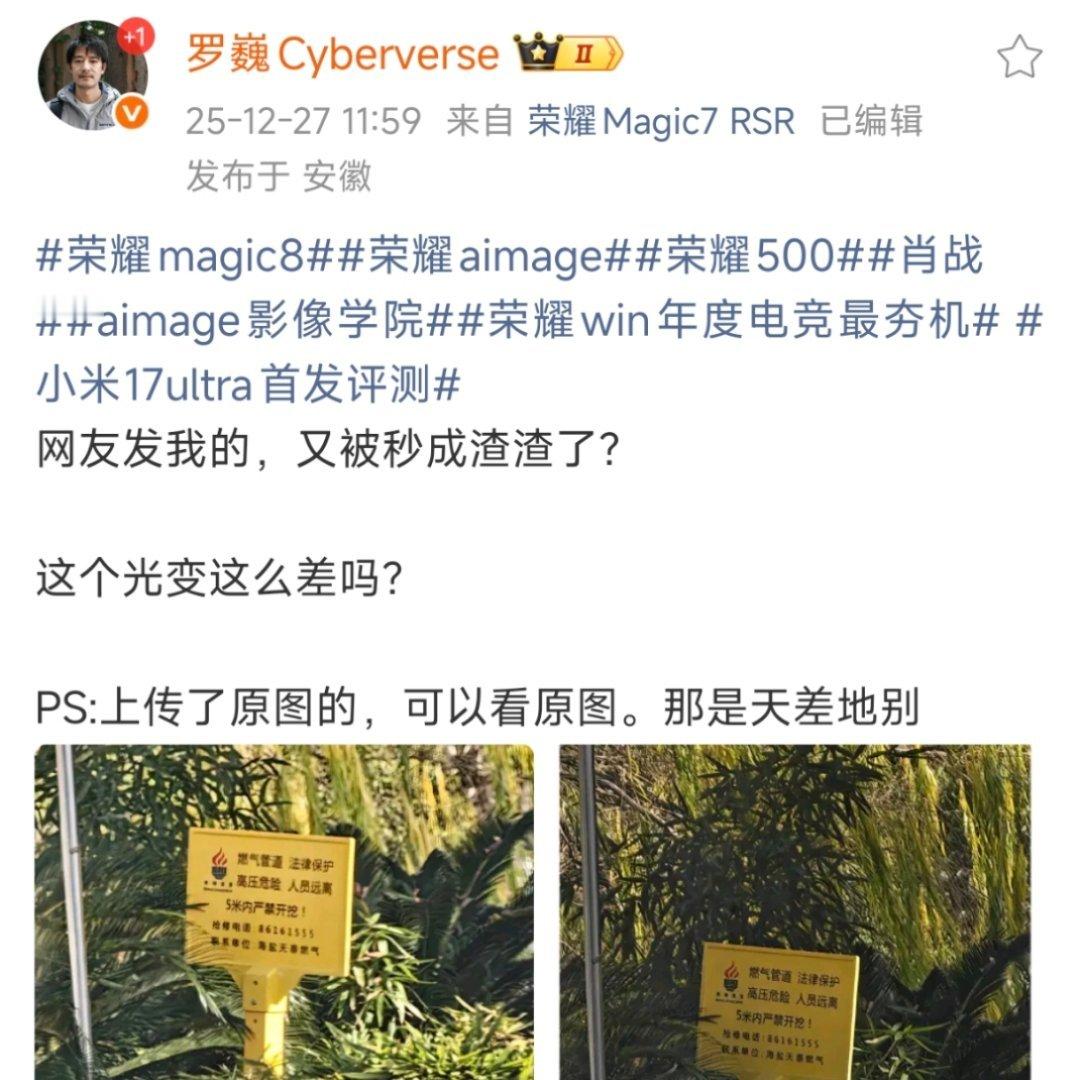 这人是专门给荣耀招黑的吧？建议和金凡一样，回去闭关研发吧。 