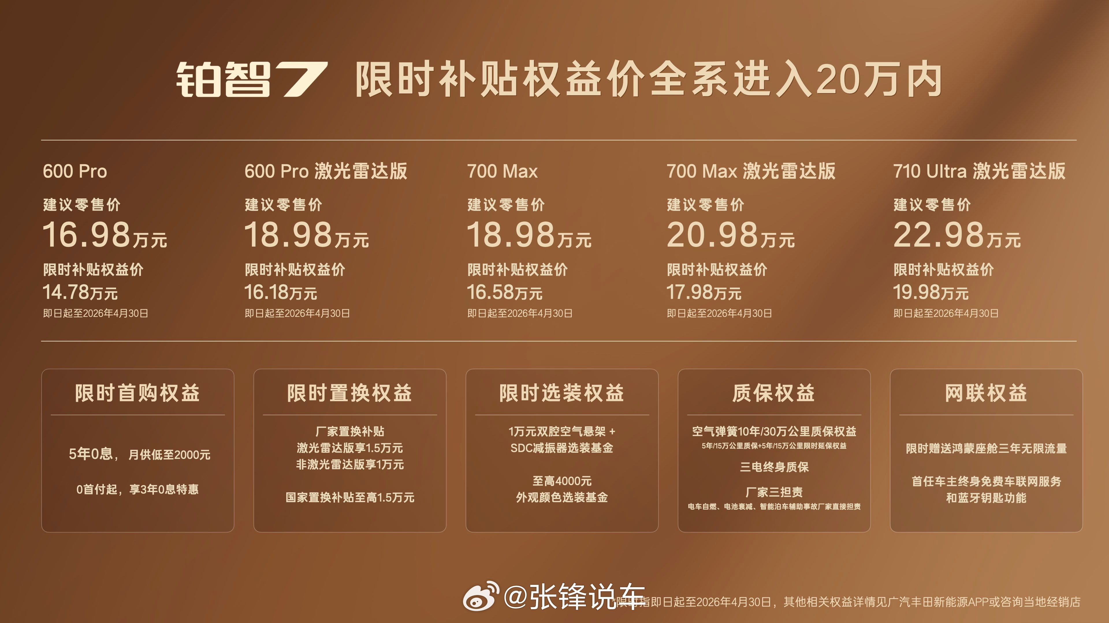 铂智7上市限时补贴权益价14.78万起 新能源时代的丰田服务2.0底层打通+联合