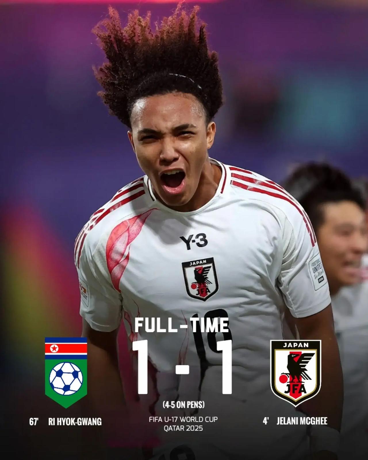 日本足协向FIFA讨说法：指控握手环节被朝鲜球员恶意拳击。
卡塔尔U17世界杯1