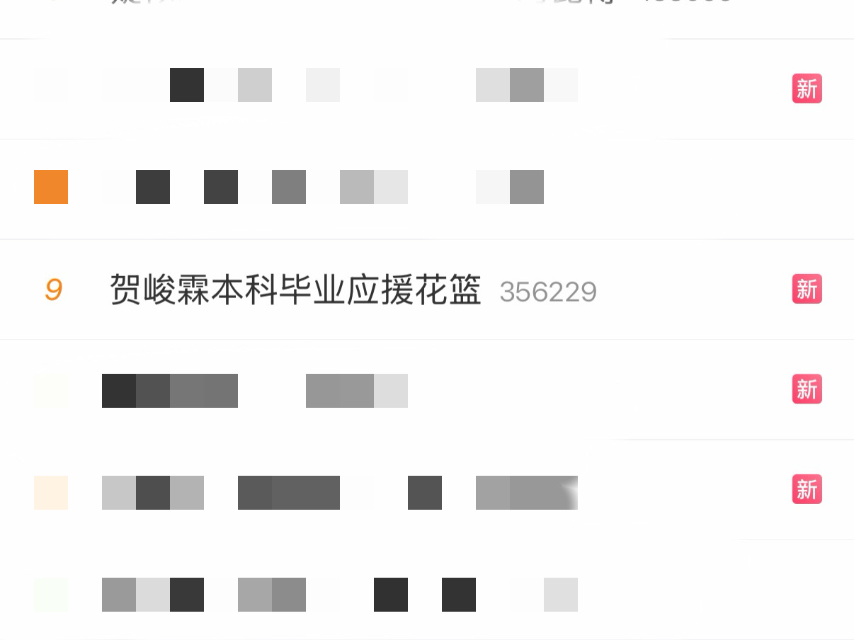 贺峻霖本科毕业应援花篮高位rs全员发yc 