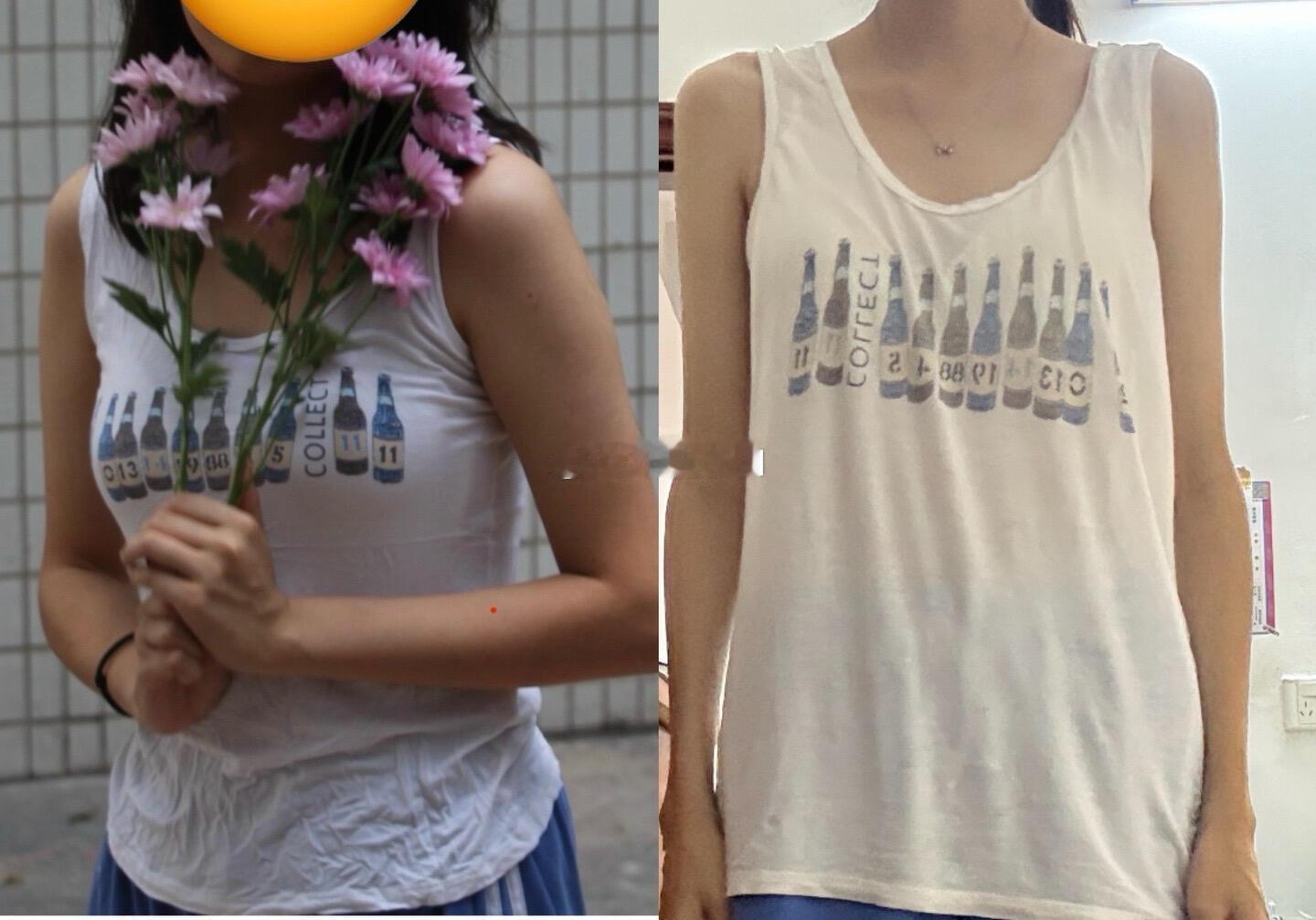同一件衣服相差三十斤，朋友看完说不敢减肥了 