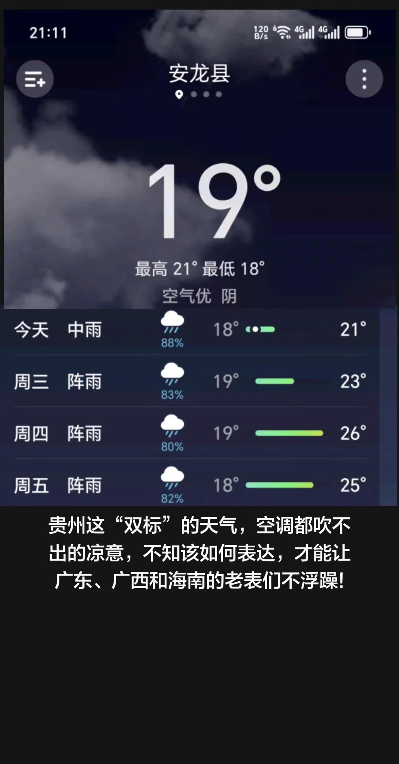 贵州这“双标”的天气，空调都吹不出的凉意，不知该如何表达，才能让广东、广西和海南