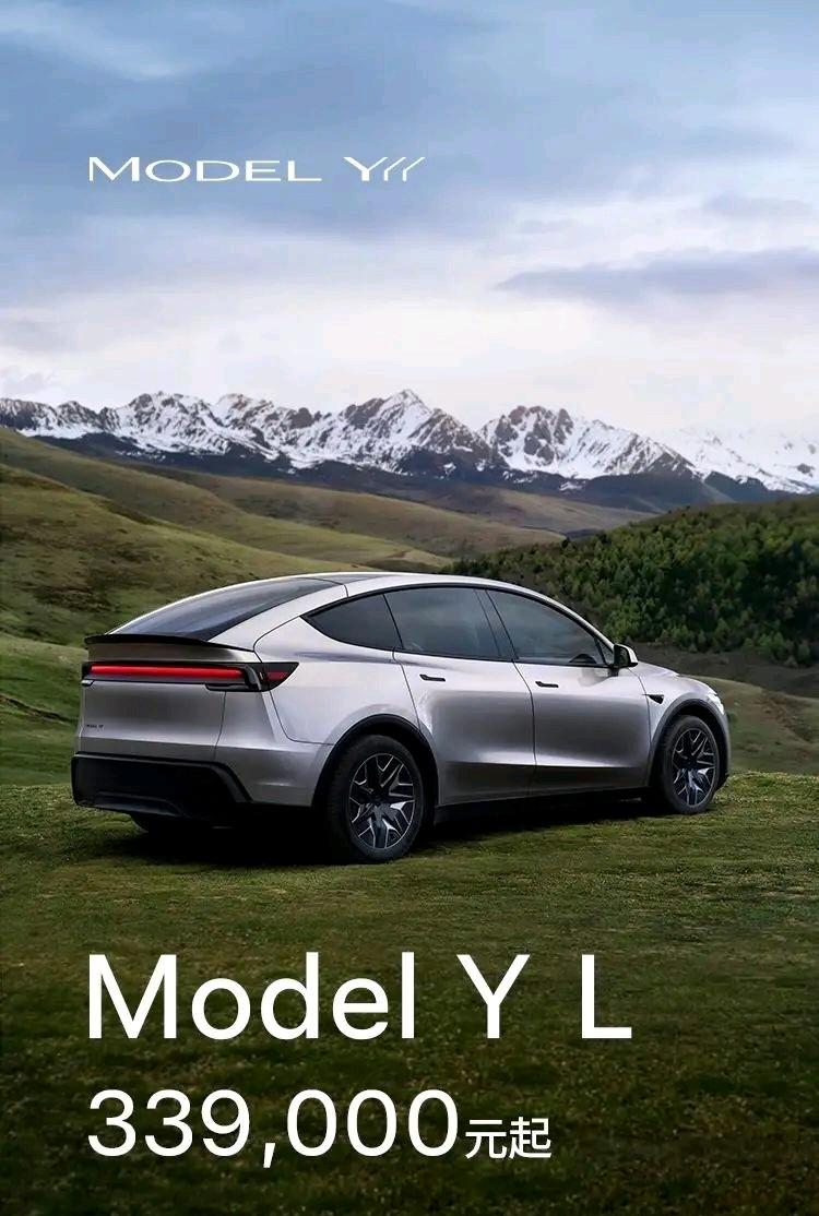 中国市场专供，特斯拉Model Y L 6座车型上市，33.9万起，你觉得有戏吗