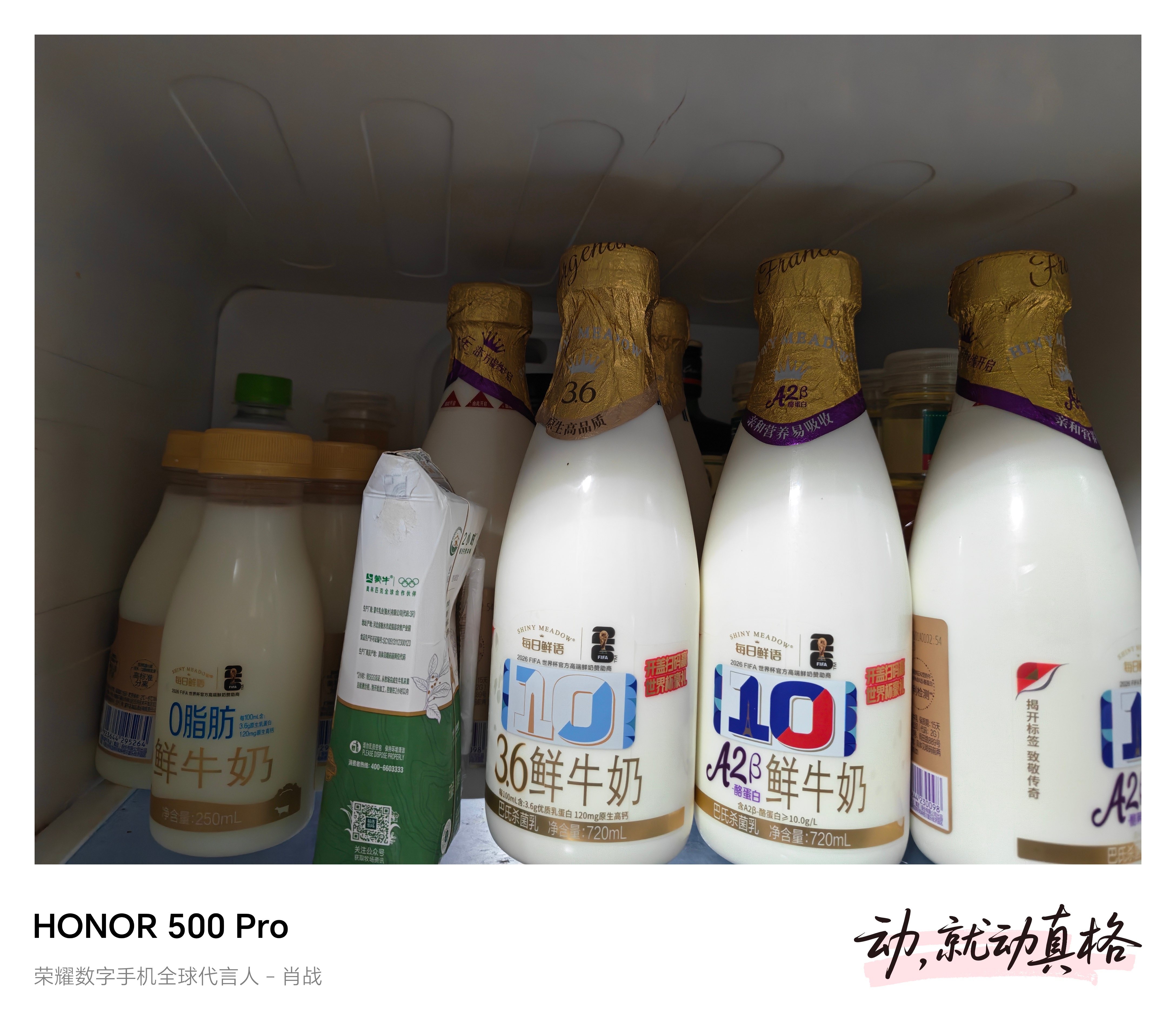 肖战肖战每日鲜语品牌代言人肖战 又到了一批牛奶，自从代言了每日鲜语，感觉每周都在