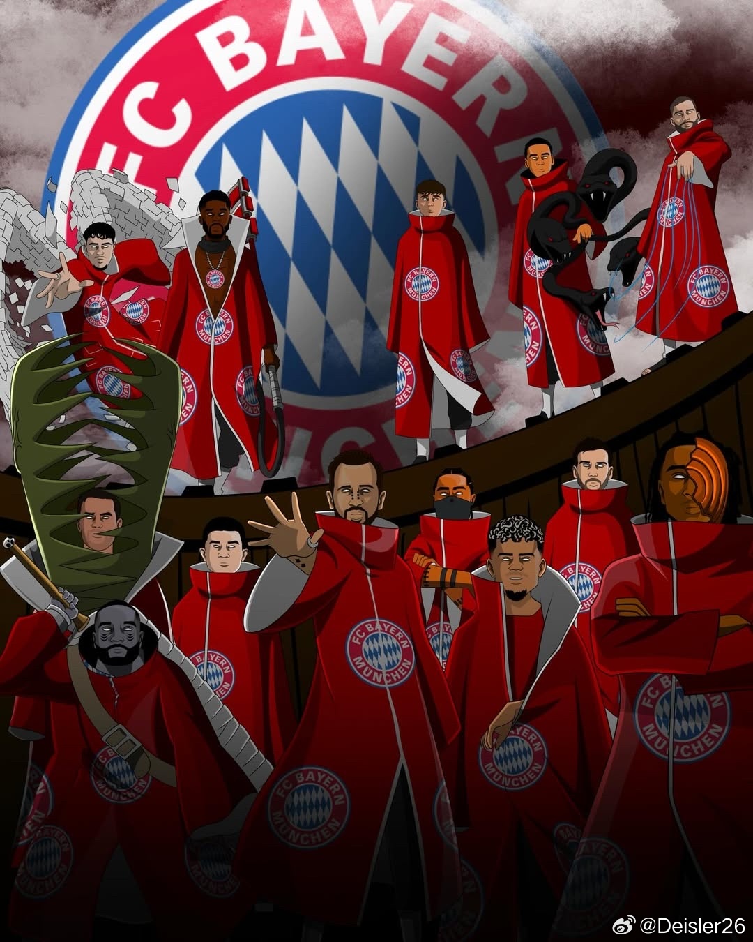 🚨當拜仁球員變身「曉組織」成員🔥🔥🔥🇩🇪𝑭𝑪 𝑩𝒂𝒚𝒆?