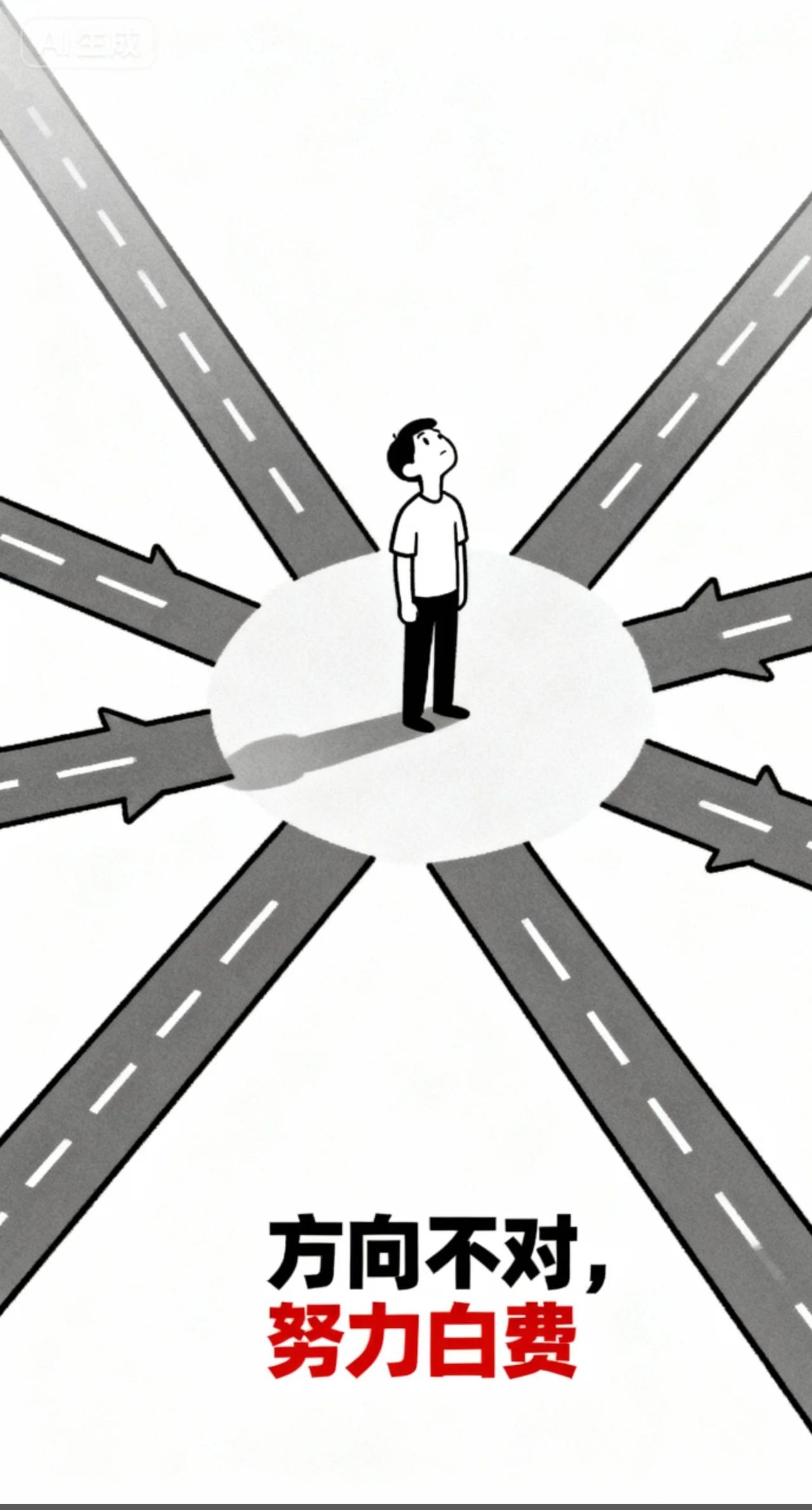 努力不一定成功，但是不努力一定不会成功。方向对了，努力就一定会成功。
我们村里有