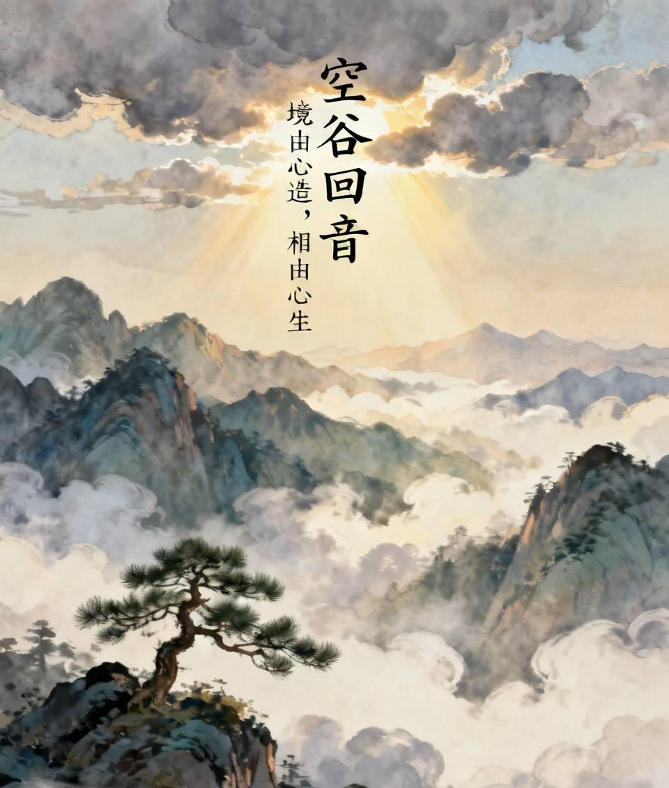 空谷回音

少年怨世不公，常对山怒吼，回音皆恶。老者教他轻语“你好”，回音亦柔。