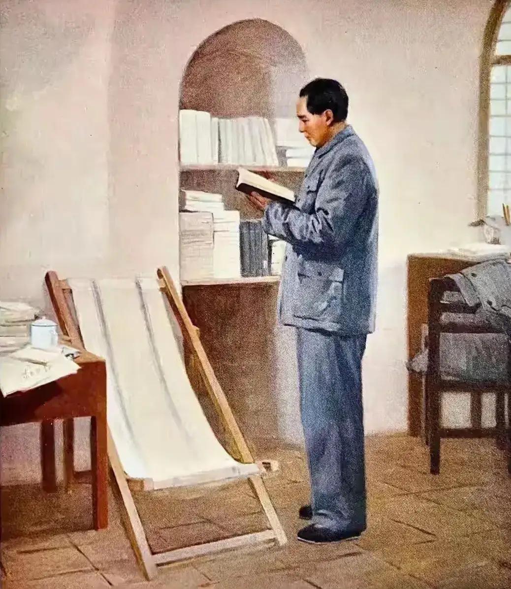 陕北窑洞铸宏志，
论持久战打日寇！