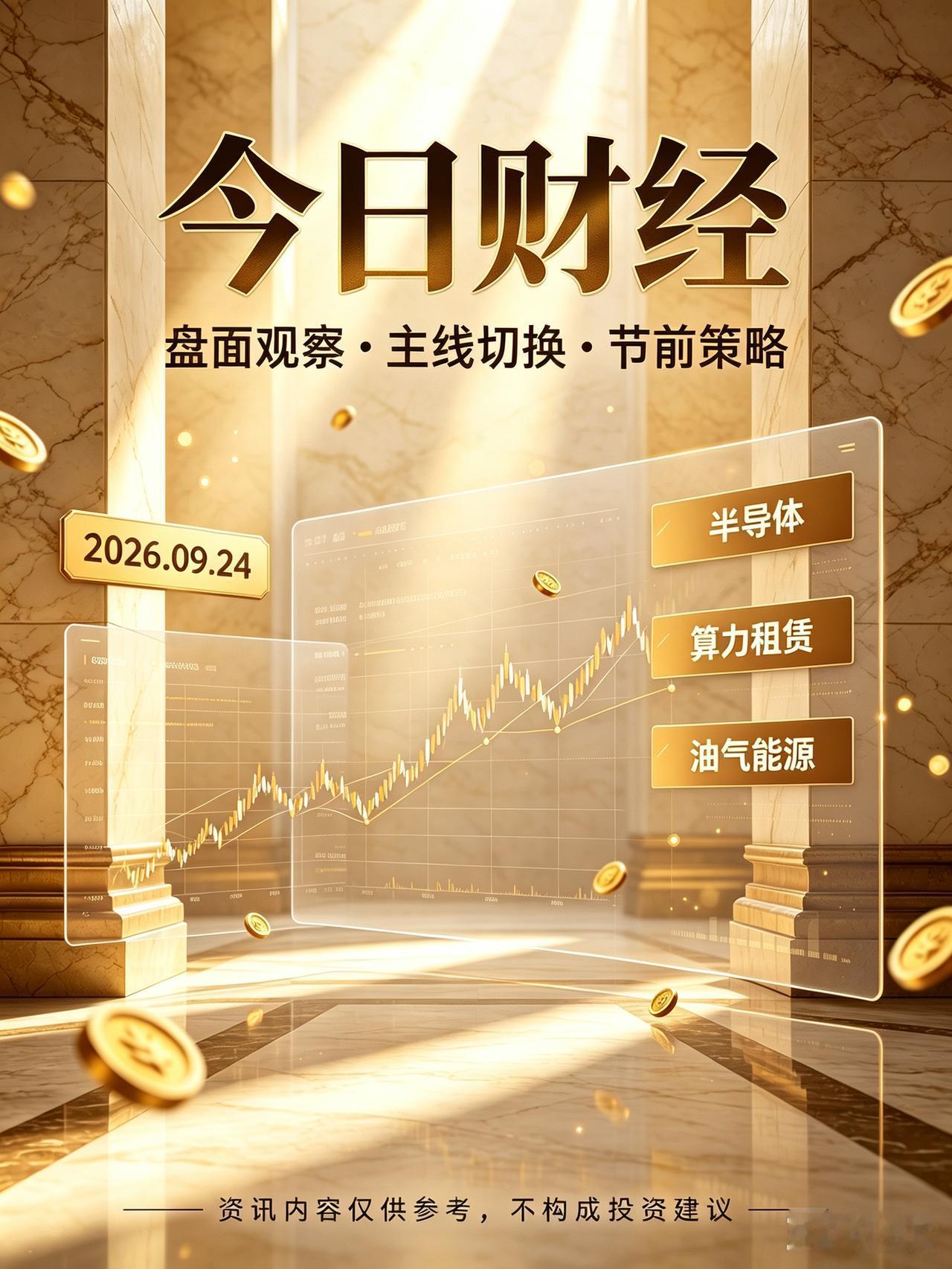 2026‑09‑24｜今日财经早报
 
⚠️风险提示：资讯仅供参考，不构成投资建